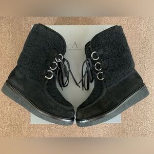 Aquatalia Wynter platform and shearling winter boots BRAND NEW
